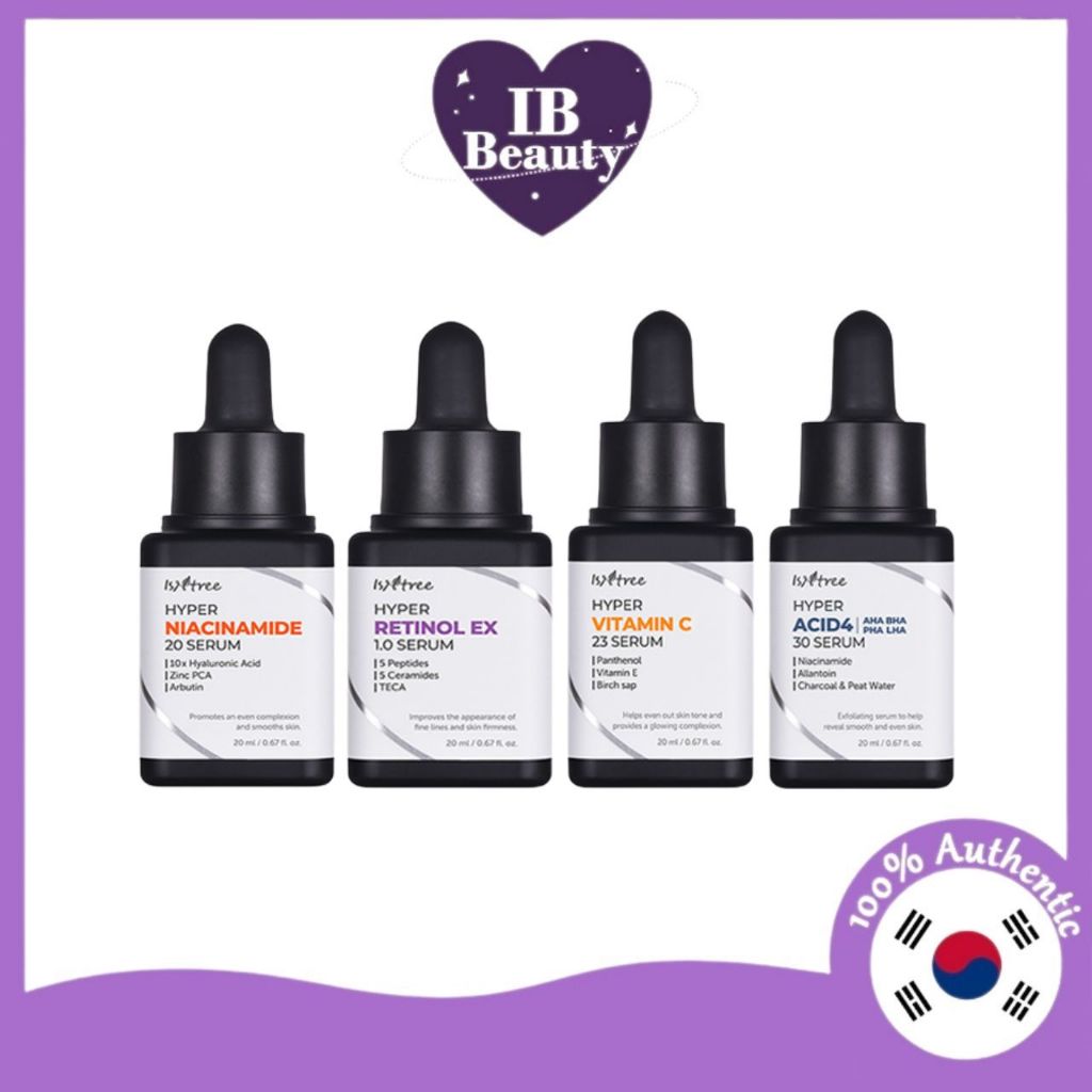 ISNTREE Serum vitamin / Axit Salicinamide / retinol / vitamin / Axit 4 serum 20ml