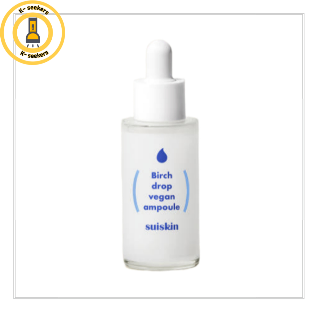 [SUISKIN] K-Beauty Vegan Skincare / Hydrating Soothing Serum / Birch Drop Vegan Ampoule (35ml)