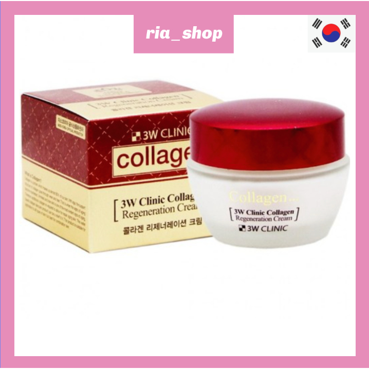 3W CLINIC [K-Beauty] Kem tái tạo Collagen CLINIC 3W 60ml × 2