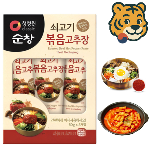 Chungjungwon Gochujang Hàn Quốc 60g × 3 – Sốt xào cay Hàn Quốc