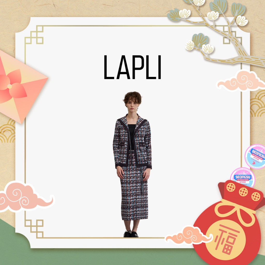 [LAPLI] ÁO KHOÁC MÀU SẮC TWEED PATTERN _ DY