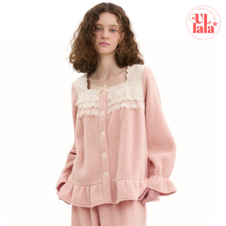   MALL CHÍNH HÃNG   25292WTLLN  ULLALA PAJAMAS Serena Set bộ ngủ bông mặc nhà tay dài Freesize 
