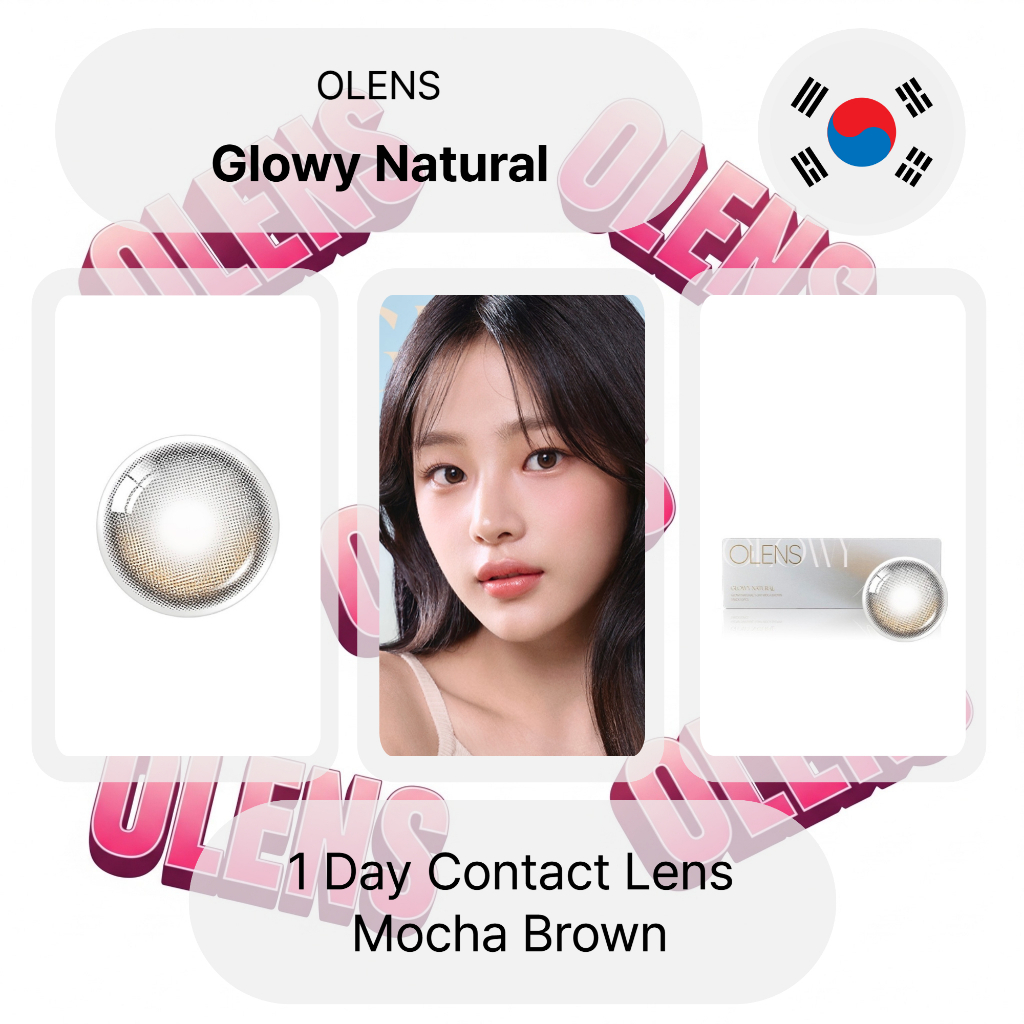 Olens Glowy Natural Mocha Brown Ống kính tiếp xúc hàng ngày