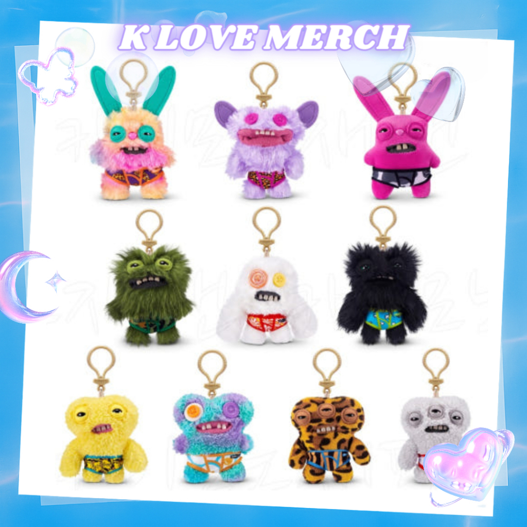Móc khóa Fuggler Funny Ugly Monster Budgie 10 loại | Móc khóa túi quyến rũ