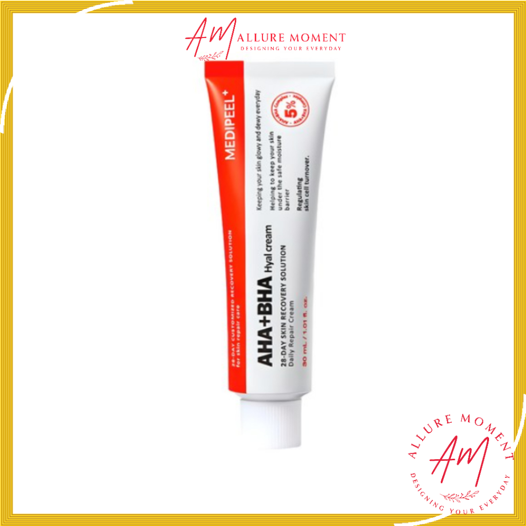 [Medi-Peel] AHA BHA 28 Days Hyal Cream 30 mL – Kem Dưỡng Ẩm & Họa Tiết Hàng Ngày Hàn Quốc