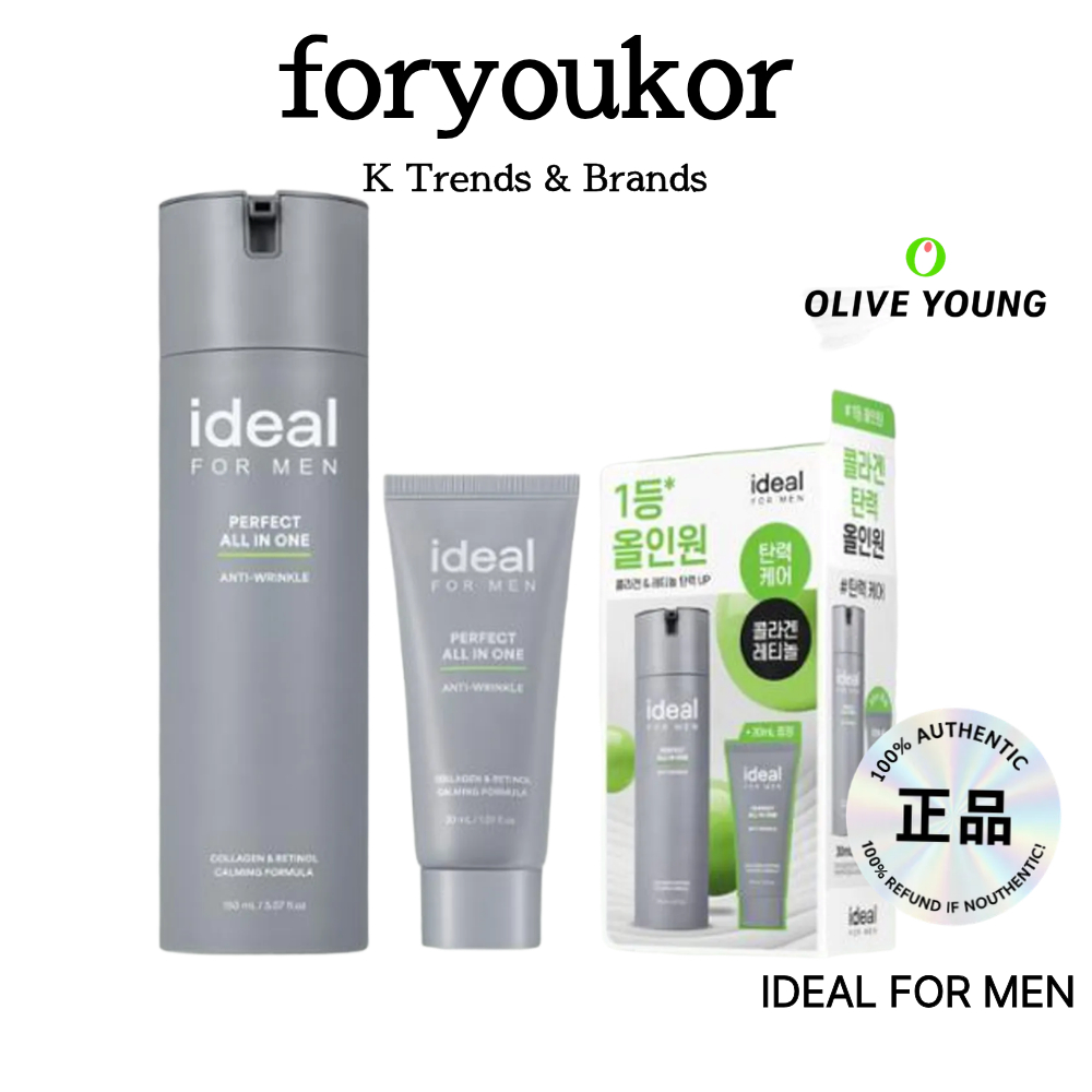 Ideal for Men Perfect All-in-One 150ml +100ml / Ideal For Men Collection, từ hàn quốc / Olive Young 