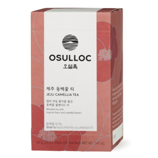 TRÀ HOA OSULLOC JEJU CAMELLIA | TRÀ ĐEN FLORAL 20EA (40G) | TRÀ TUYỆT VỜI TỪ JEJU ISLAND