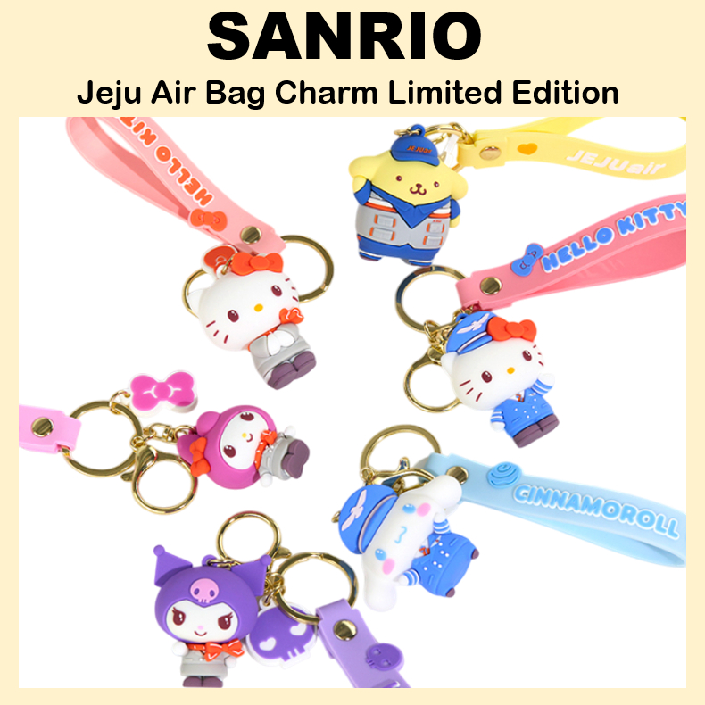 [SANRIO] Túi đựng nhân vật Jeju Air Sanrio Charm Phiên bản giới hạn Móc khóa