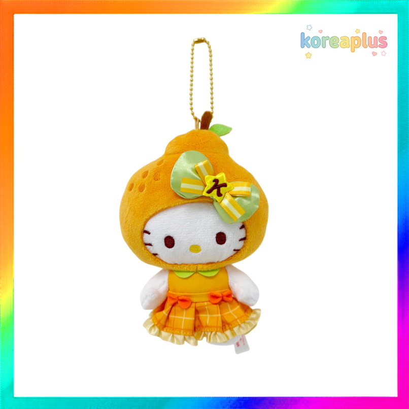 [SANRIO] Chính hãng Túi sang trọng Hello Kitty Island Hallabong Charm Jeju Hallabong Móc khóa màu ca