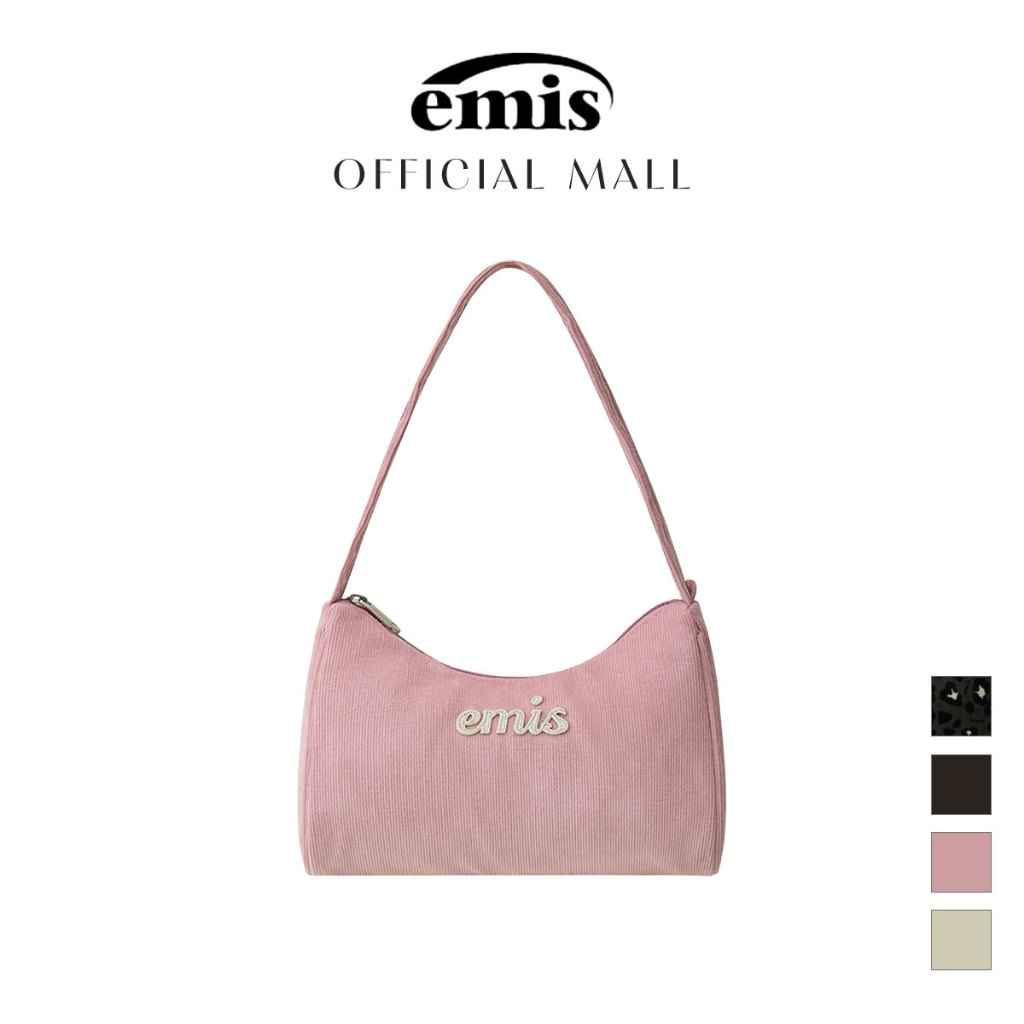 [EMIS OFFICIAL] Túi Xách HoBo Đeo Vai - Corduroy Applique Hobo Bag I Chính Hãng EMIS Hàn Quốc