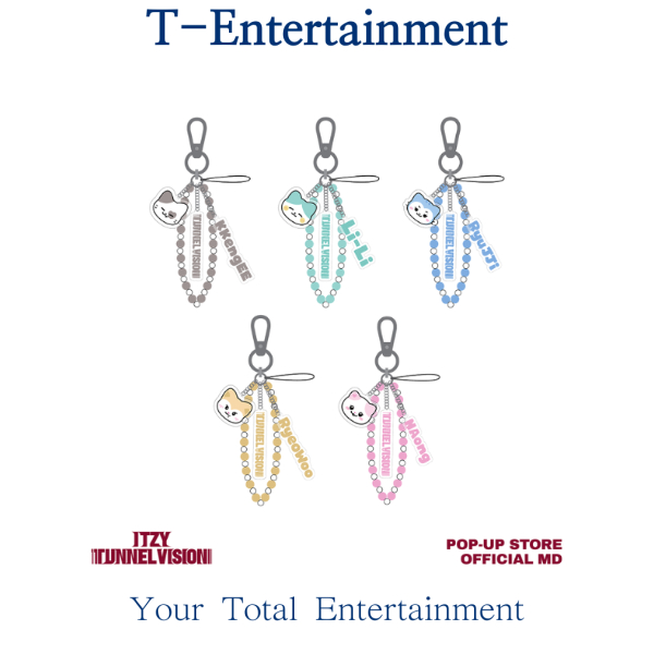 (TWINZY x TNVS BEADS STRAP KEYRING) ITZY TUNNEL VISION MD