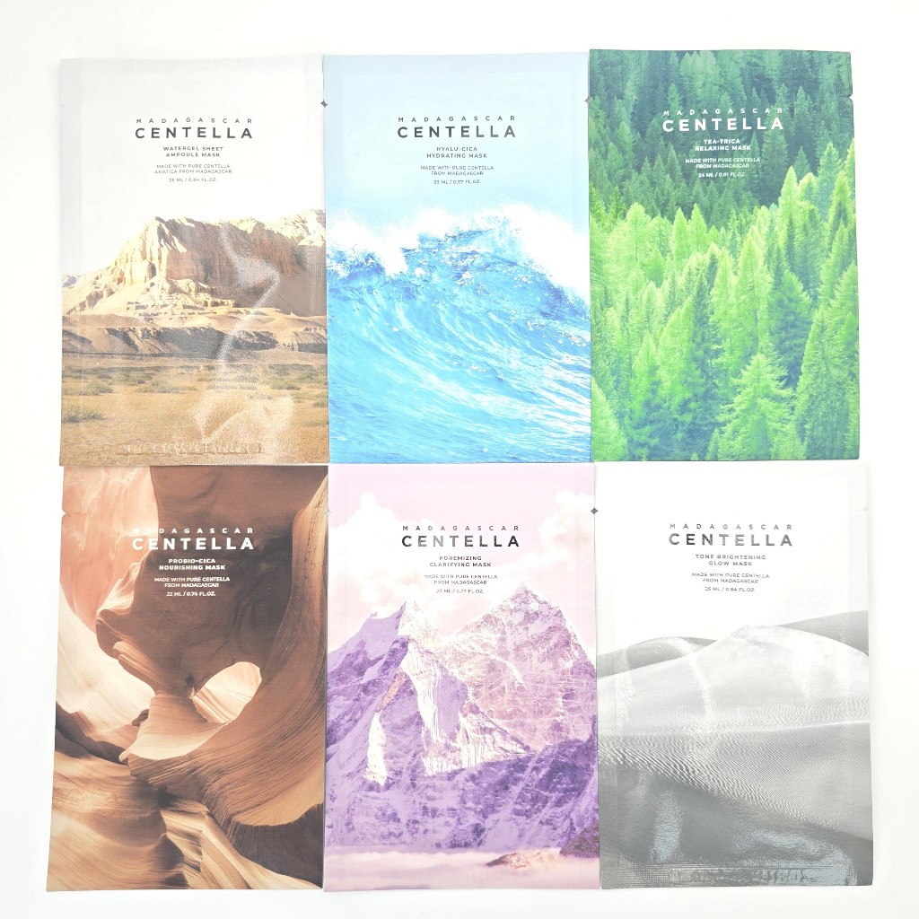 Madagascar Centella Watergel / Tea-Trica / Probio-Cica / Poremizing / Tone Brightening Mask / Hyalu-