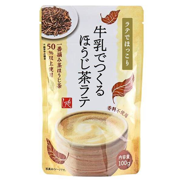 ［Direct fromJapan］HOJICHA(loasted green tea) Latte easy to make Latte with milk,Powder 100g MOHEJI K