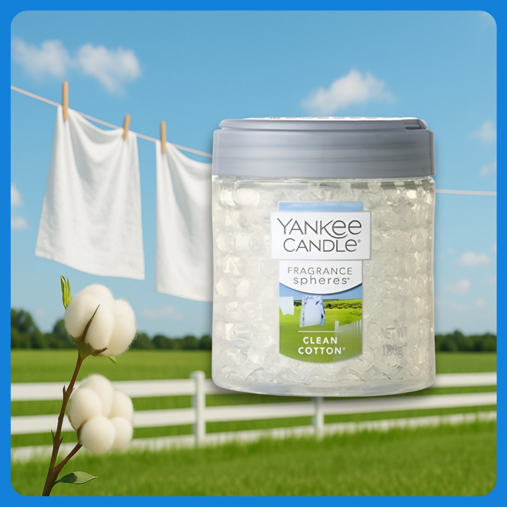 YANKEE CANDLE Quả cầu hương thơm nến Yankee – Cotton sạch (180g)