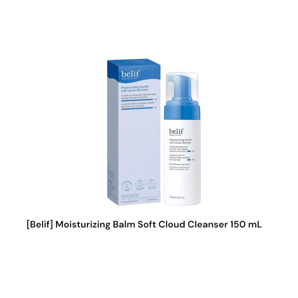 [Belif] Sữa rửa mặt mây mềm dưỡng ẩm 150 mL / K-Beauty