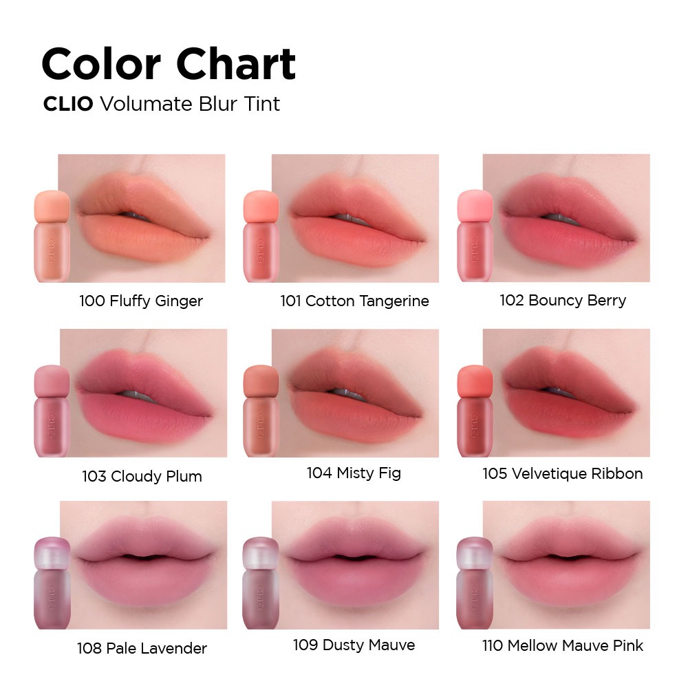 [CLIO - MÀU MỚI] Son lì làm đầy môi Volumate Blur - Hiệu ứng mờ mịn, mềm mại, môi đầy đặn | BigBuy360 - bigbuy360.vn