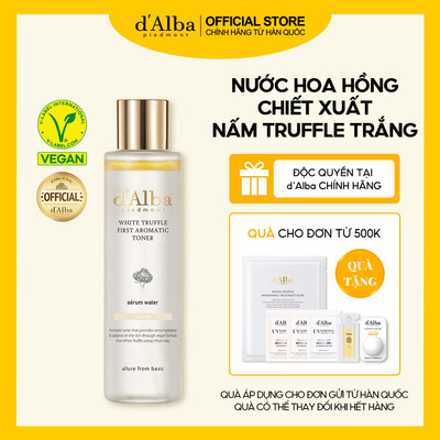 [d'Alba Official] Nước hoa hồng chiết xuất nấm Truffle trắng First Aromatic Toner 155ml