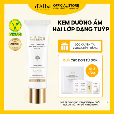 [d'Alba Official] Serum và kem dưỡng 2 lớp dạng tuýp Double Moisture Cream 60ml