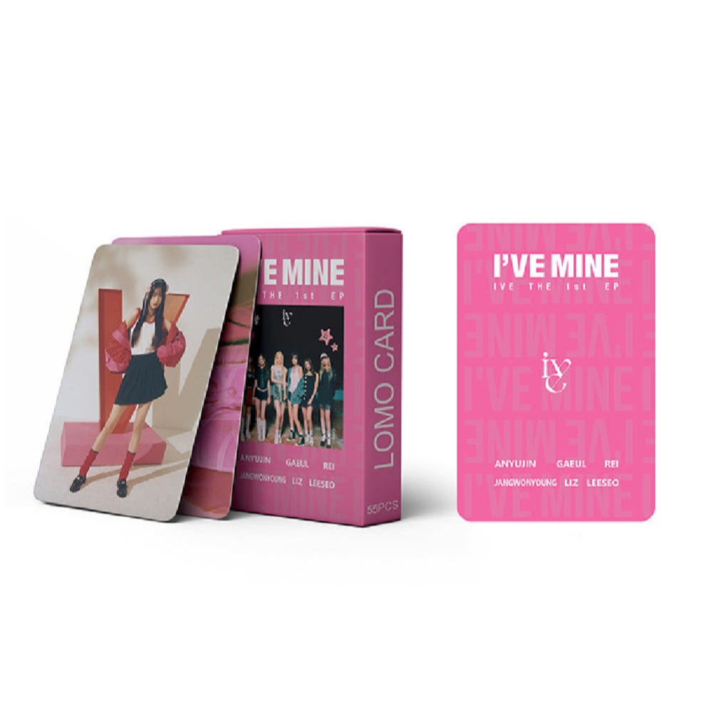 IVE MINE OFF THE RECORD Fancam Kpop Lomo Card Set 55 chiếc Wonyoung Yujin Leeseo Rei Liz Unofficial 