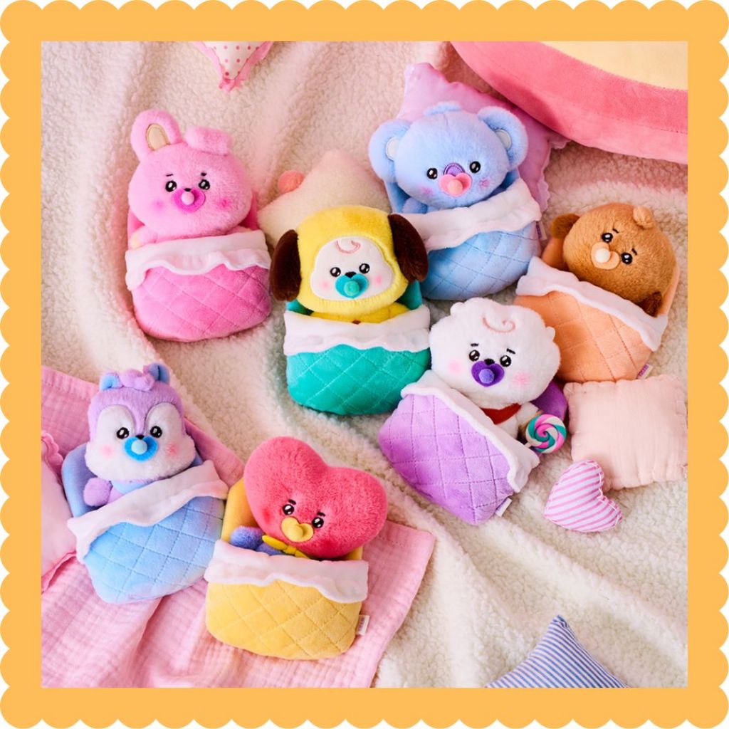 BT21 NEWBORN BÉ PLUSH CHIMMY TATA COOKY