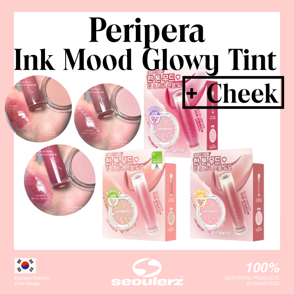 [Peripera] Ink Mood Glowy Tint 30 Màu + Cheek