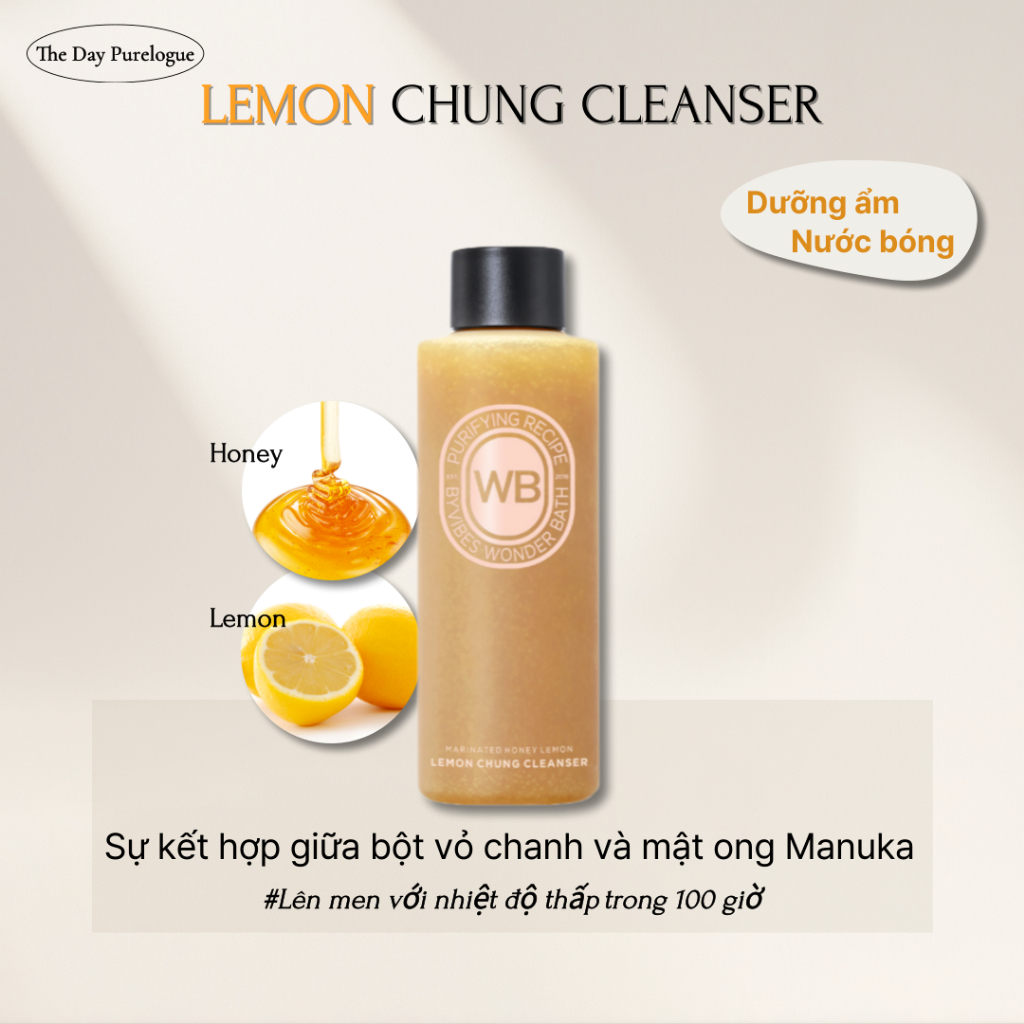 Sữa Rửa Mặt Chanh Wonder Bath Lemon Chung Cleanser (200ml)