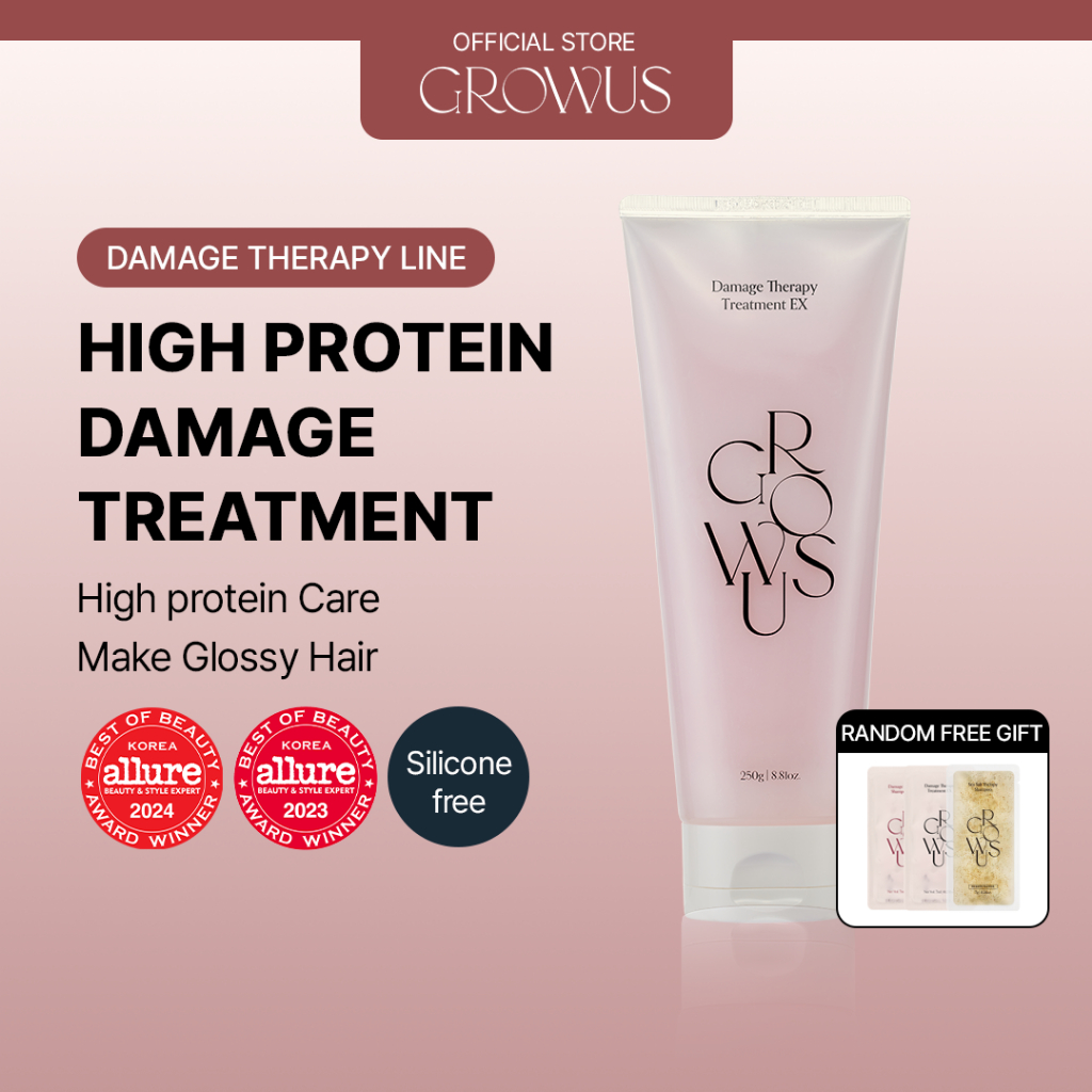 [GROWUS Official] Damage Therapy Kem ủ tóc EX 220ml | Protein 200,018ppm, Collagen & Ceramide NP | H