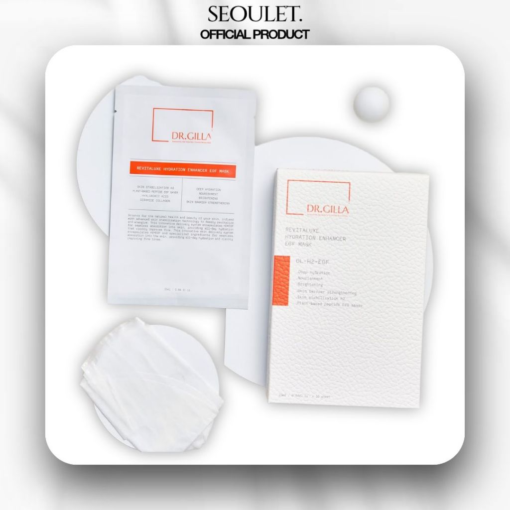[Hàng Hàn Quốc] Dr.Gilla8 Mặt Nạ Revitaluxe EGF – Dưỡng Ẩm Sâu, Tái Tạo Làn Da, 10 Miếng