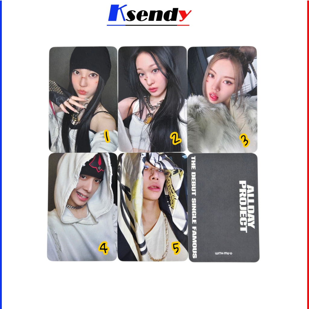 ALLDAY PROJECT [ FAMOUS ] WITHMUU Photocard 1ea