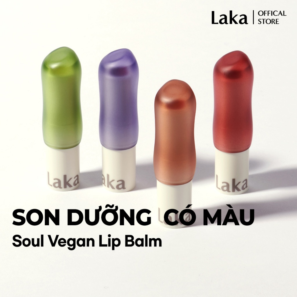 [Laka Official] Son Dưỡng Môi Có Màu THUẦN CHAY - Laka Soul Vegan Lip Balm 3.9g