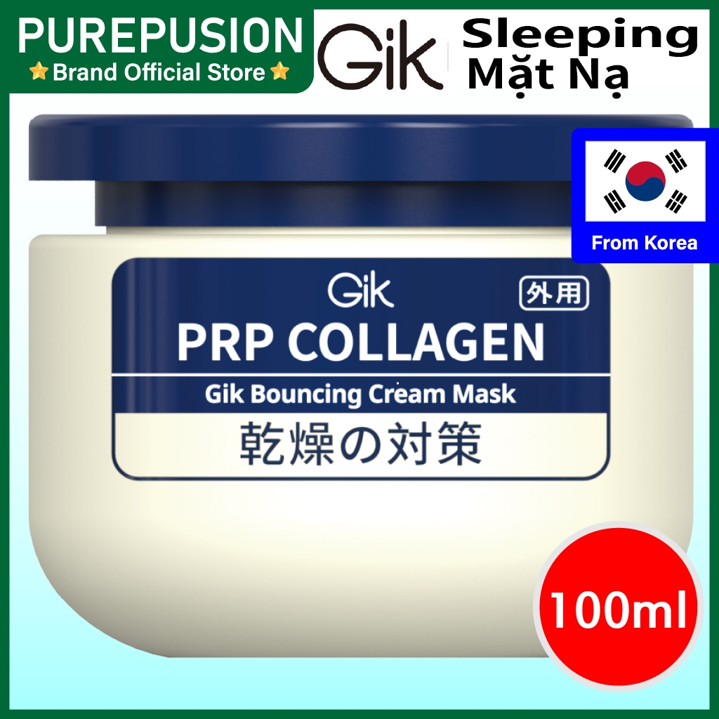 Mặt nạ kem ngủ nảy nở Collagen GIK PRP 100ml Dưỡng ẩm chuyên sâu Chăm sóc da ban đêm