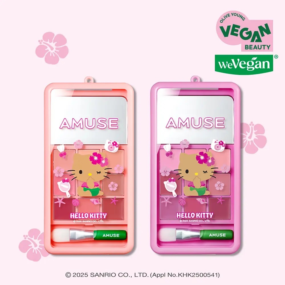 [MỚI Amuse x Hello Kitty] Điện thoại bảng màu nhiều môi & Cheek thuộc da | Bộ phấn mắt bán chạy nhất