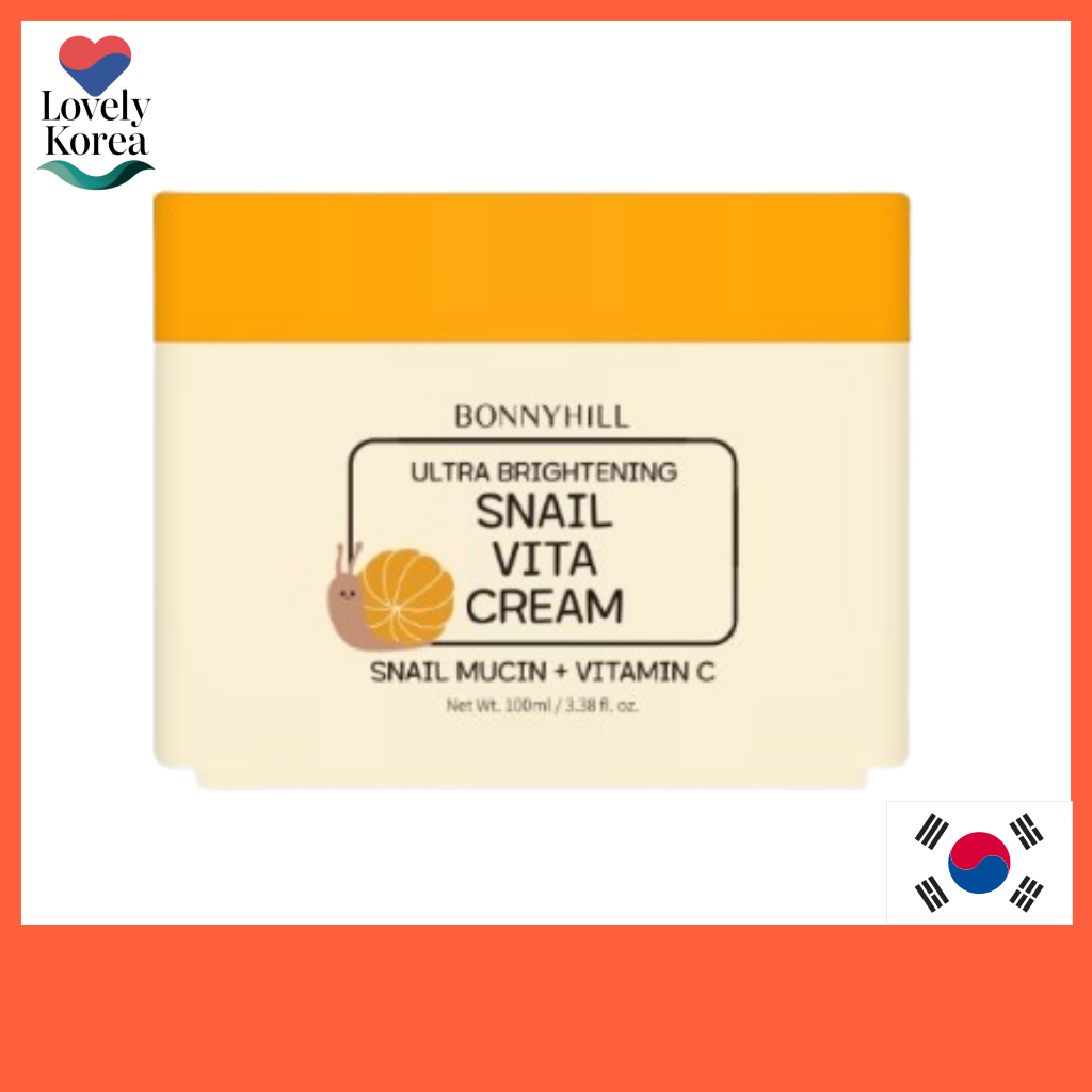 [BONNYHILL] Snail Vita Cream 100ml Brightening Radiant Firming Snail Mucin Blemish Care