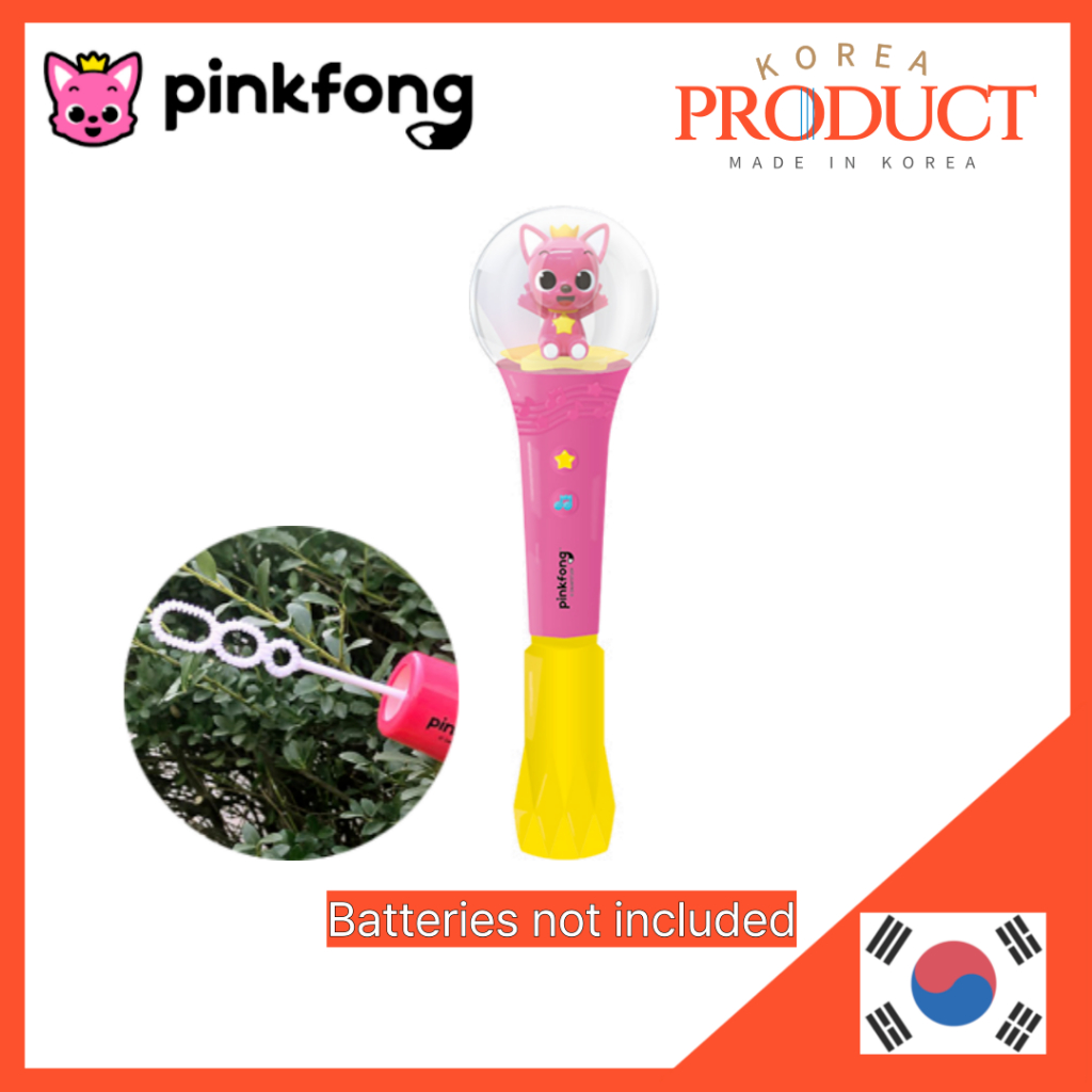 PinkFONG Dancing Melody Stick Bubble (Không bao gồm pin) Đồ chơi bong bóng Pinkfong Toy Melody Stick