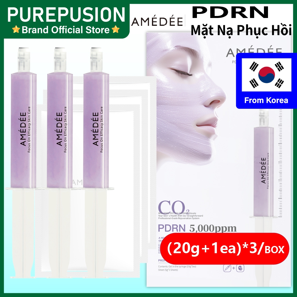 Gói mặt nạ Gel có ga AMEDEE PDRN 5000ppm Exotherapy CO2