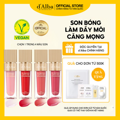 [d'Alba Official] Son bóng làm đầy môi Plumping Lip Glow Volumizer 5ml