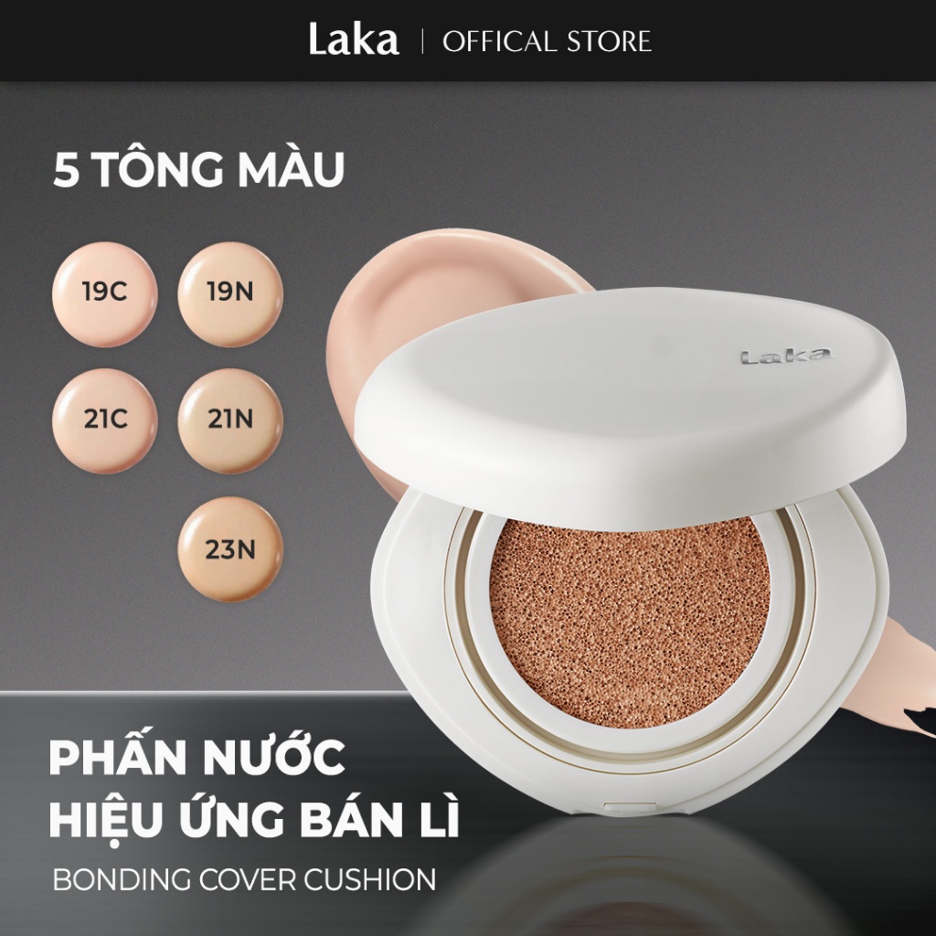 [Laka Official] Phấn Phủ Che Mờ Khuyết Điểm Tự Nhiên Laka Bonding Cushion 15g