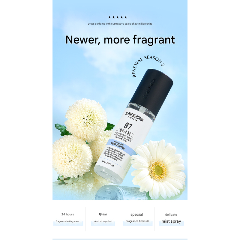 W.DRESSROOM Dress Nước hoa Vải Nước hoa Số 97 April Cotton 80ml