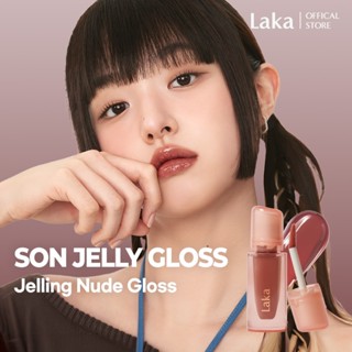   Laka Official  Son Bóng Thạch Mờ Dưỡng Ẩm Môi Jelling Nude Gloss 10 màu 4.5g 