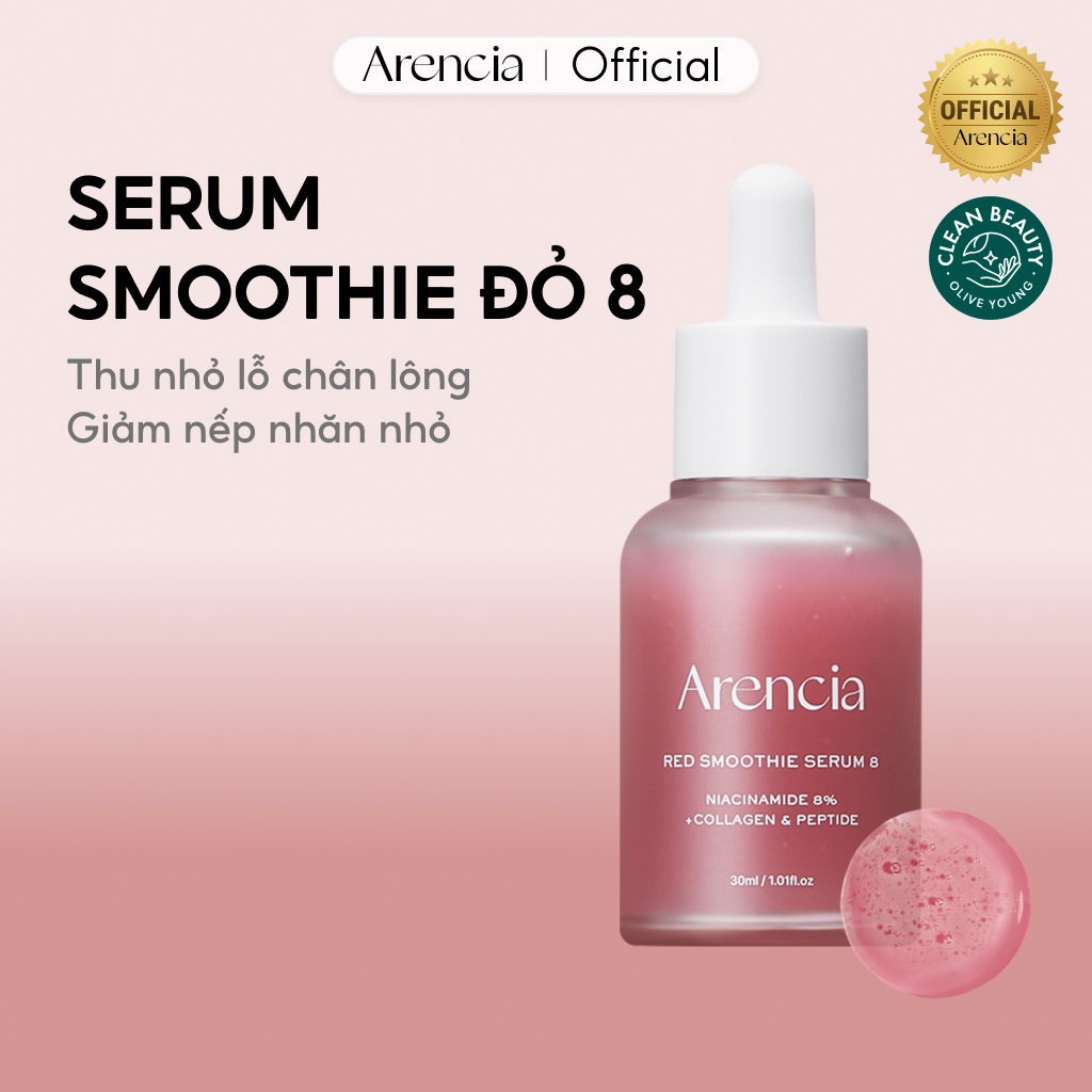 [Arencia] Serum Smoothie Đỏ 8 30ml | Rạng rỡ, làm dịu