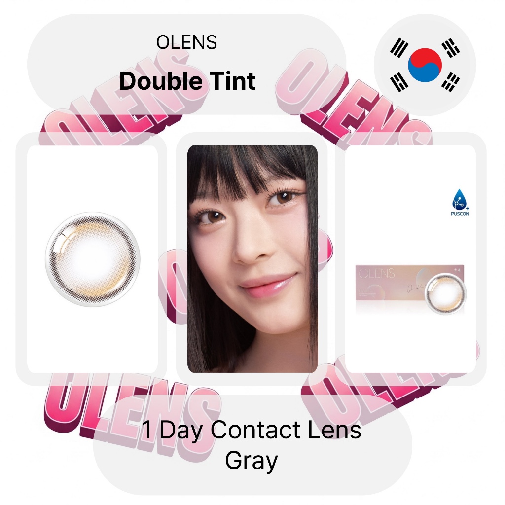 Ống kính tiếp xúc hàng ngày Olens Double Tint Brown 20P