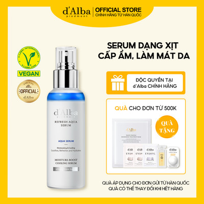[d'Alba Official] Serum dạng xịt cấp ẩm làm mát da d'Alba Refresh Aqua Serum  100ml