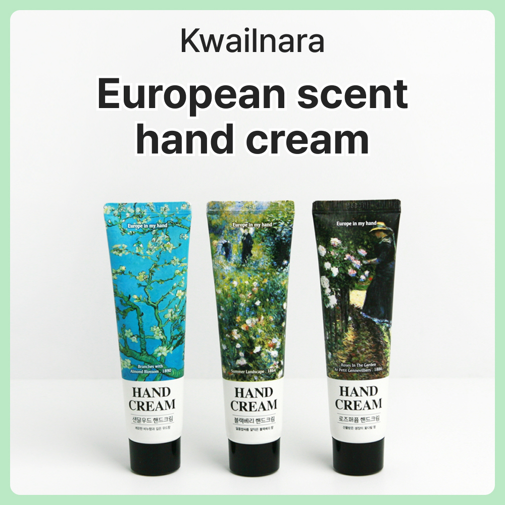 [Kwailnara] Kem Dưỡng Tay Châu Âu 60g / 3 Loại / Nước Hoa Dưỡng Ẩm Chăm Sóc Tay