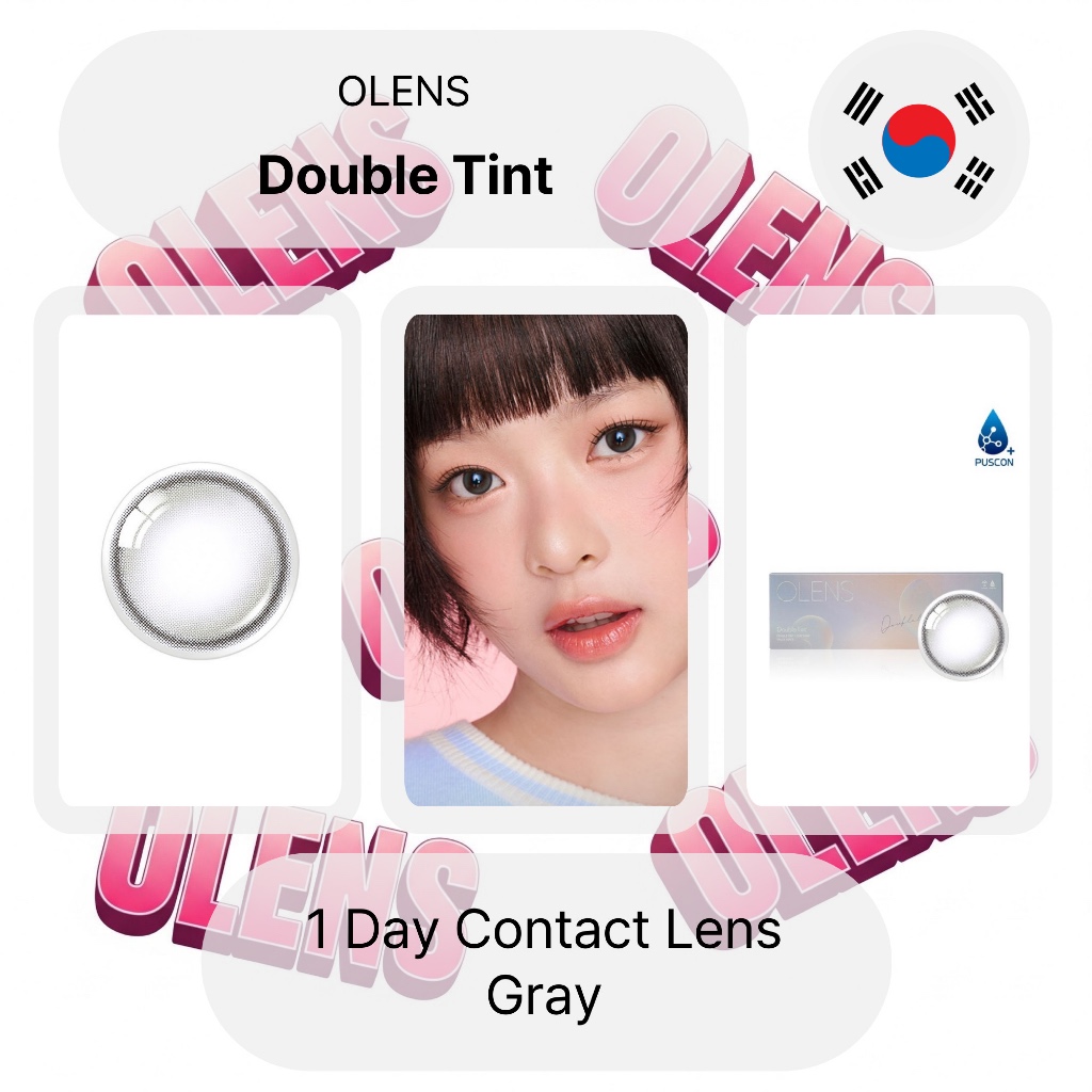 Ống kính tiếp xúc hàng ngày Olens Double Tint Grey 20P
