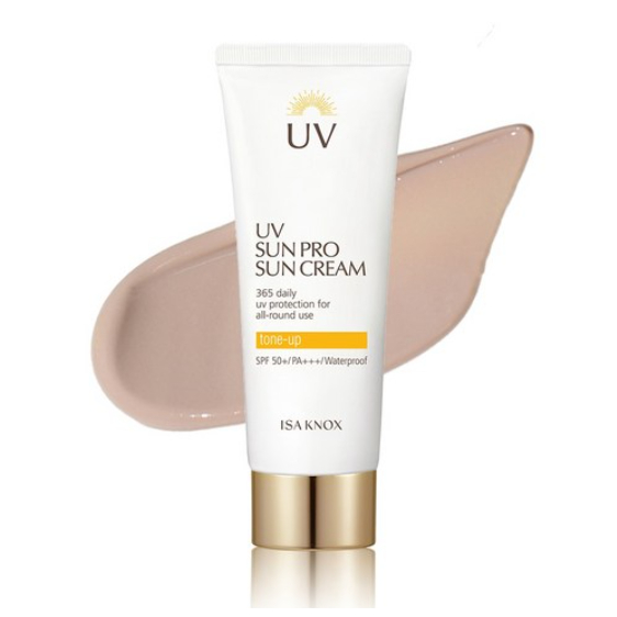 ISA KNOX UV Sun Pro 365 Daily Cover SPF50 + PA + + + 70ml Kem chống nắng chống nước Tone Up để làm s