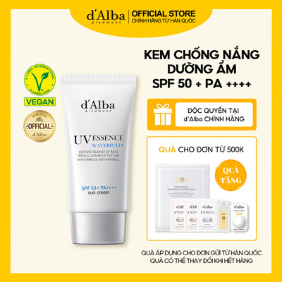 [d'Alba Official] Kem chống nắng dưỡng ẩm d'Alba Waterfull Essence Suncream SPF 50 + PA + + + + 50ml