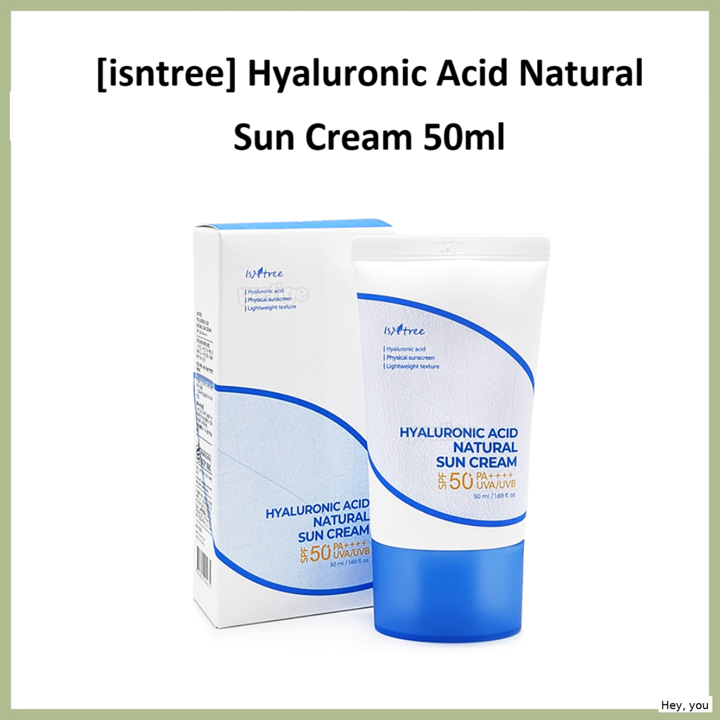 ISNTREE [Istree] Kem chống nắng tự nhiên Hyaluronic Acid 50ml / Kem chống nắng dưỡng ẩm & tươi mát c