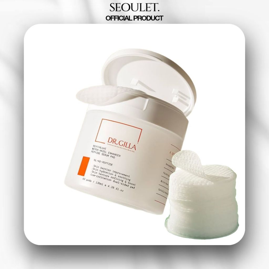[Hàng Hàn Quốc] Dr.Gilla8 Revitaluxe Witch Hazel Enhancer Peptide Serum Pad 60 miếng / 130ml