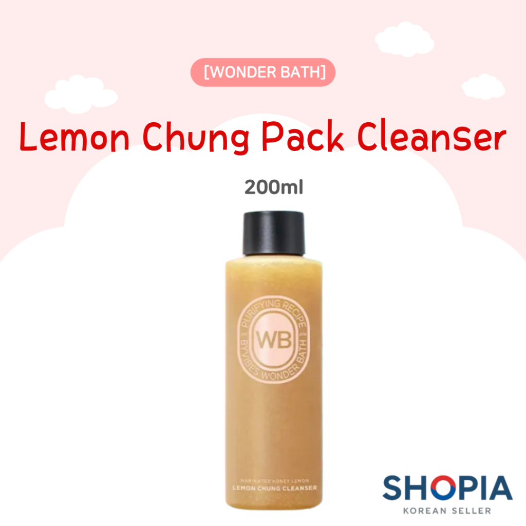 [WONDER BATH] Sữa rửa mặt Lemon Chung Pack 200ml
