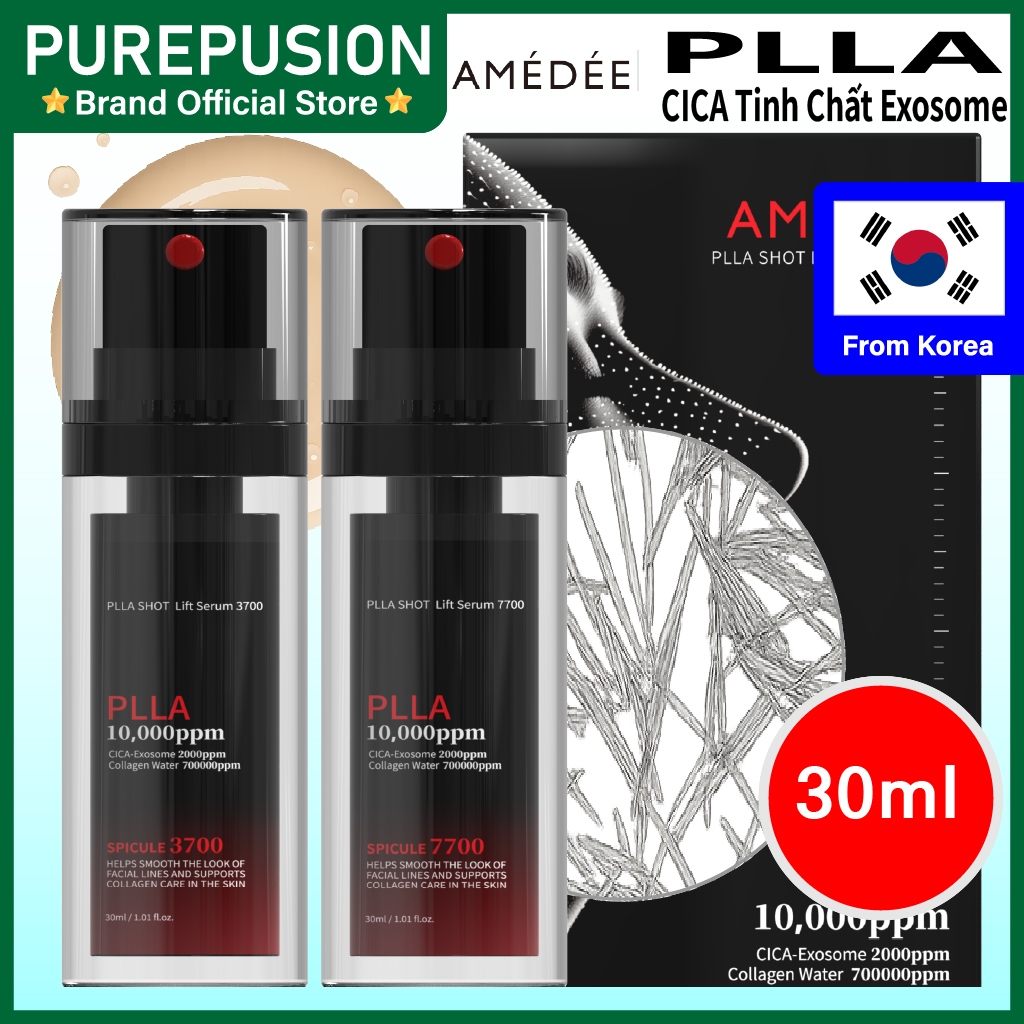 AMEDEE Trụ cột 10000 ppm SPICULE Needle Shot 3700 & 7700 Lift Whitening Ampoule Serum 30ml